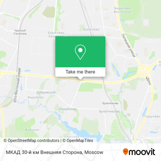 МКАД 30-й км Внешняя Сторона map