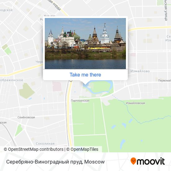 Серебряно-Виноградный пруд map