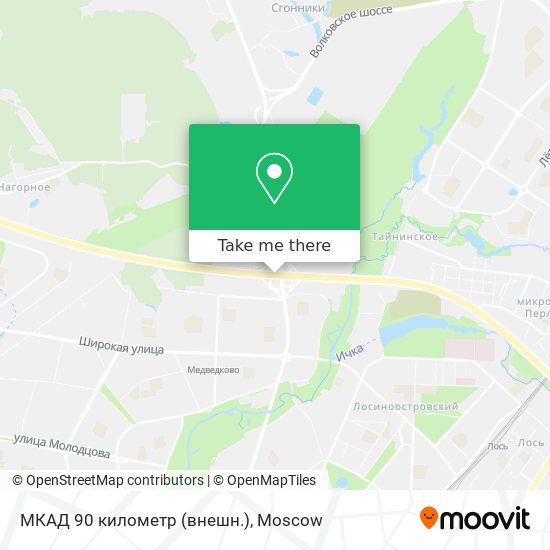 МКАД 90 километр (внешн.) map