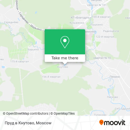 Пруд в Кнутово map