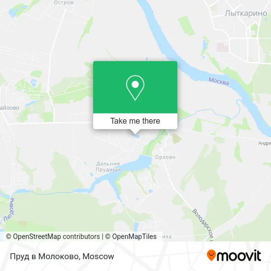 Пруд в Молоково map