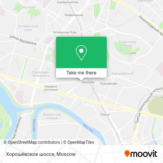 Хорошёвское шоссе map