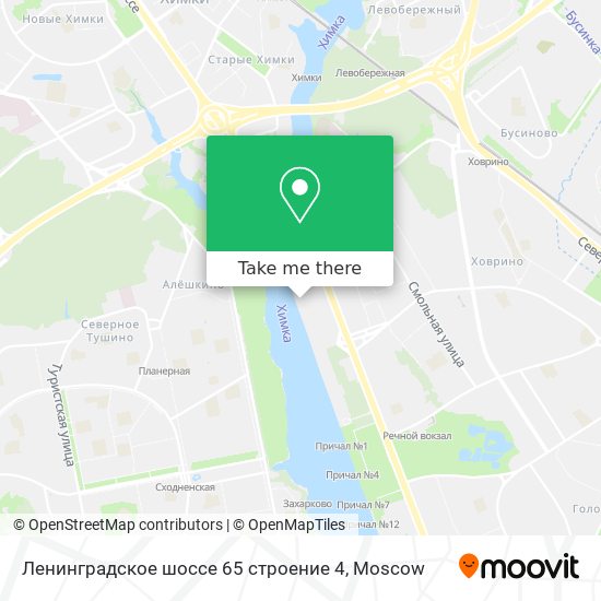 Ленинградское шоссе 65 строение 4 map