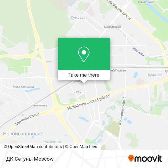ДК Сетунь map