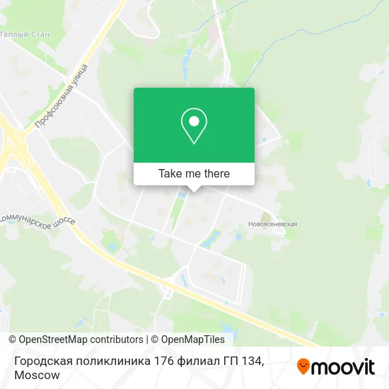 Городская поликлиника 176 филиал ГП 134 map