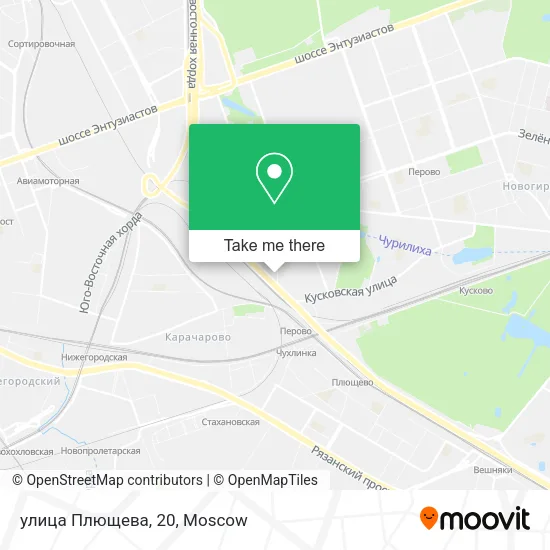 улица Плющева, 20 map
