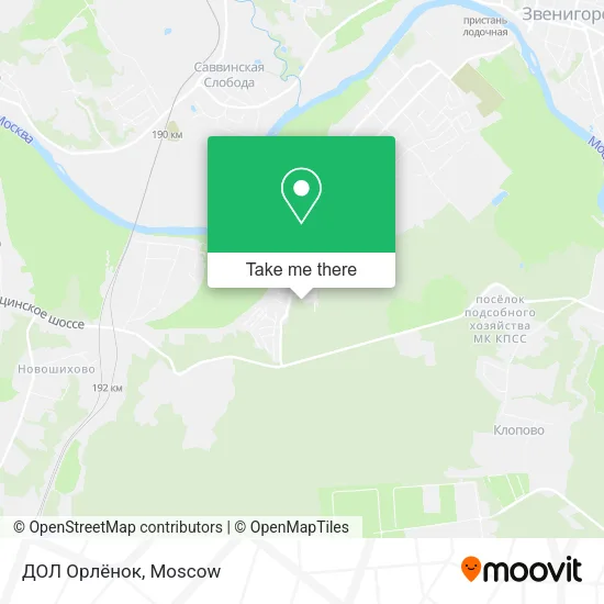 ДОЛ Орлёнок map