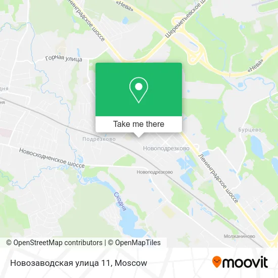 Новозаводская улица 11 map