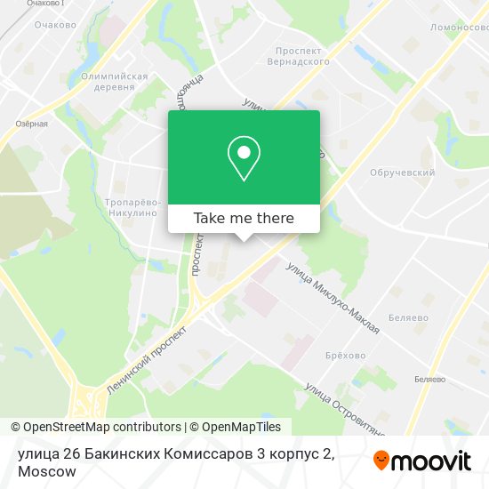 улица 26 Бакинских Комиссаров 3 корпус 2 map