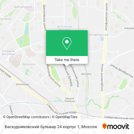Бескудниковский бульвар 24 корпус 1 map