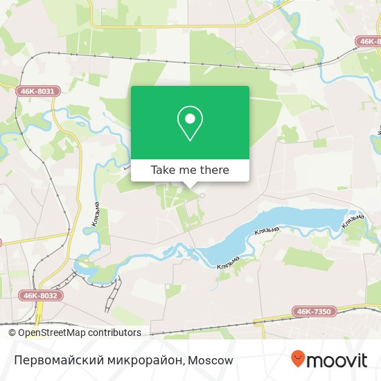Первомайский микрорайон map