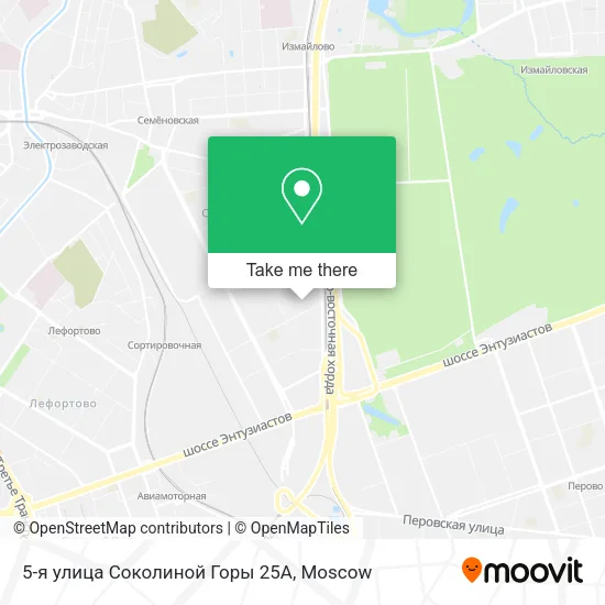 5-я улица Соколиной Горы 25А map