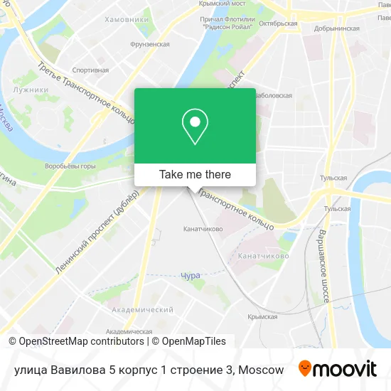улица Вавилова 5 корпус 1 строение 3 map