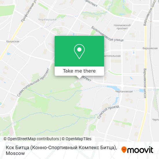 Кск Битца (Конно-Спортивный Компекс Битца) map