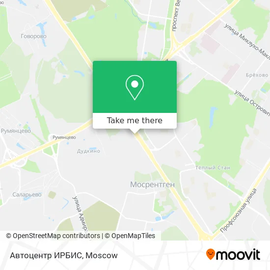 Автоцентр ИРБИС map