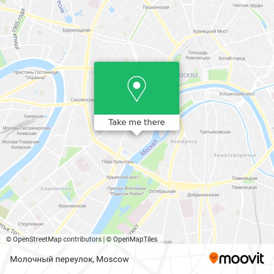 Молочный переулок map