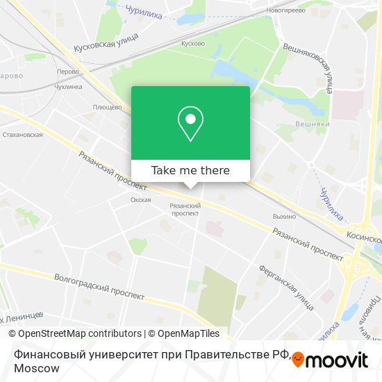 Финансовый университет при Правительстве РФ map