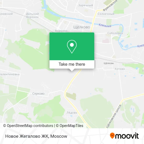 Новое Жегалово ЖК map