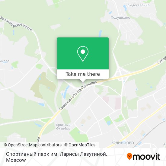 Спортивный парк им. Ларисы Лазутиной map