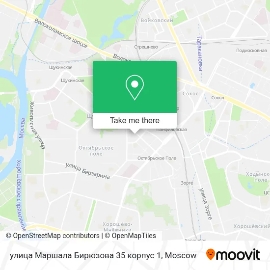 улица Маршала Бирюзова 35 корпус 1 map