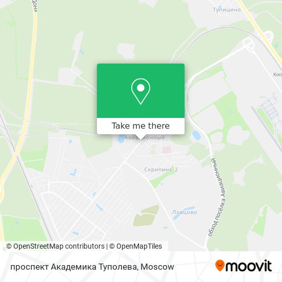 проспект Академика Туполева map