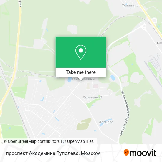 проспект Академика Туполева map