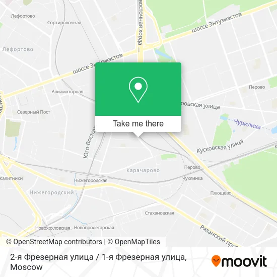 2-я Фрезерная улица / 1-я Фрезерная улица map