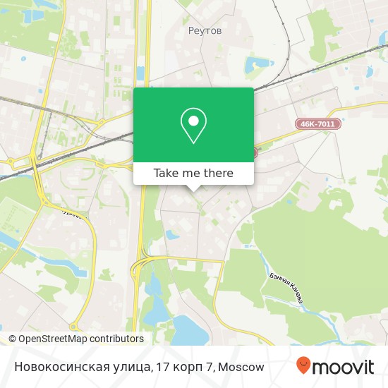 Новокосинская улица, 17 корп 7 map