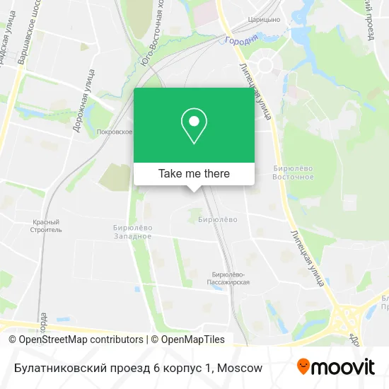 Булатниковский проезд 6 корпус 1 map