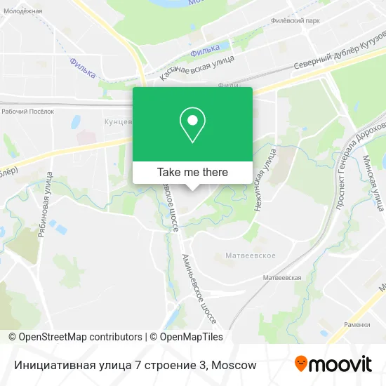 Инициативная улица 7 строение 3 map