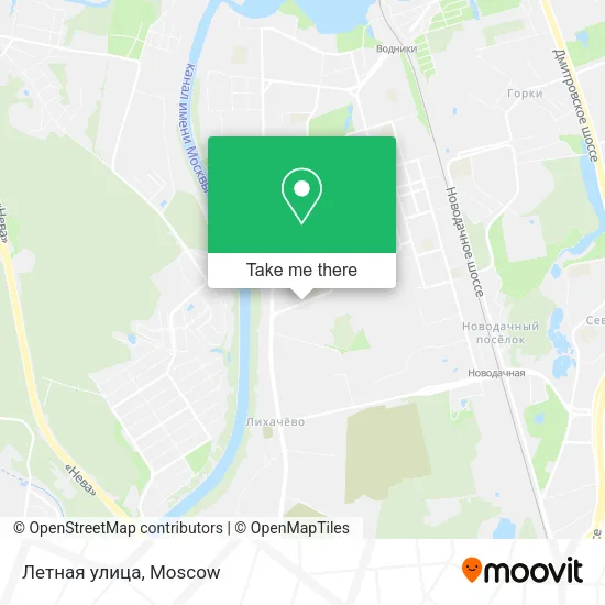 Летная улица map