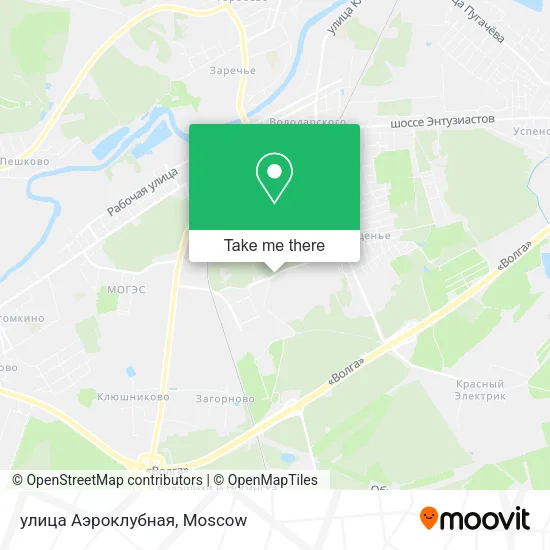 улица Аэроклубная map