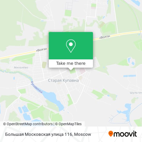 Большая Московская улица 116 map