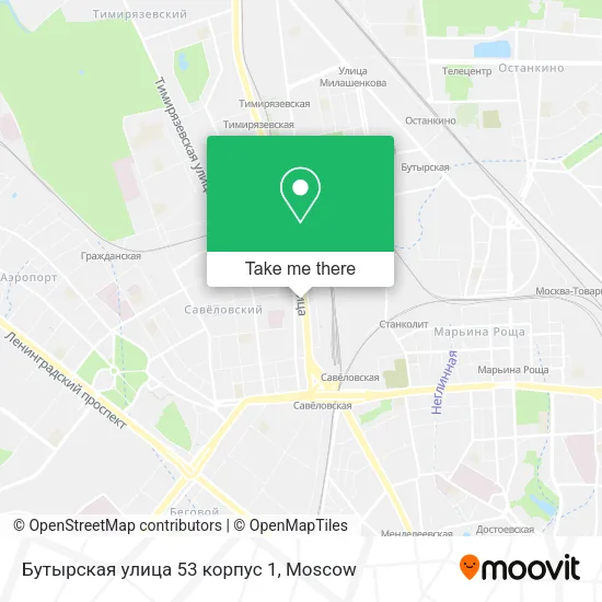 Бутырская улица 53 корпус 1 map