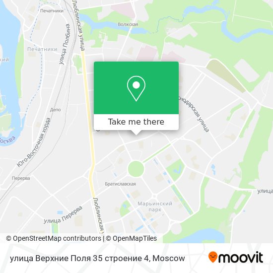 улица Верхние Поля 35 строение 4 map