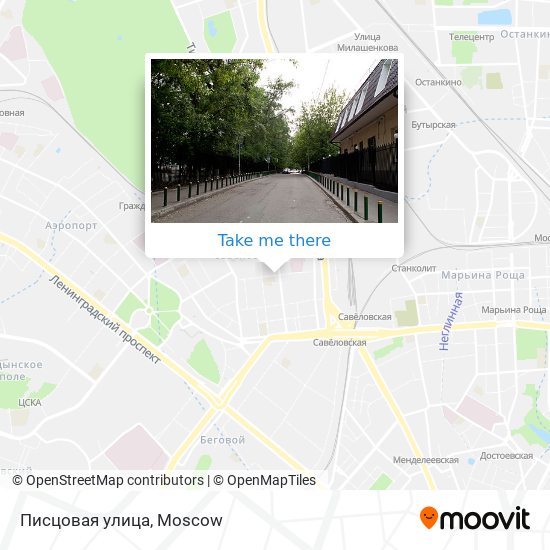 Писцовая улица map