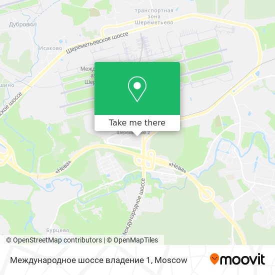 Международное шоссе владение 1 map