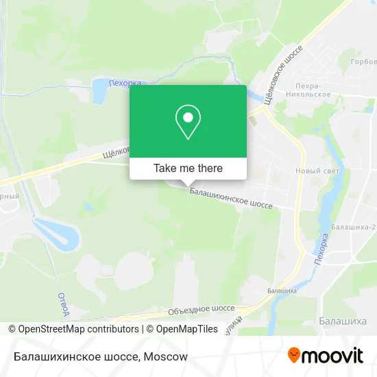 Балашихинское шоссе map
