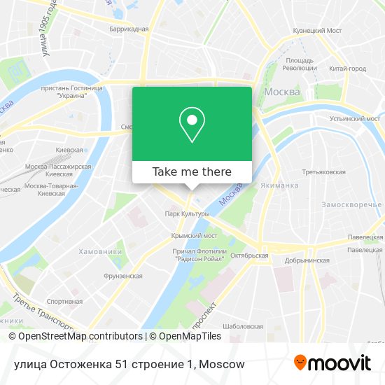 улица Остоженка 51 строение 1 map