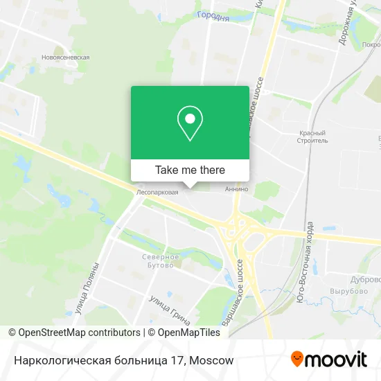 Наркологическая больница 17 map