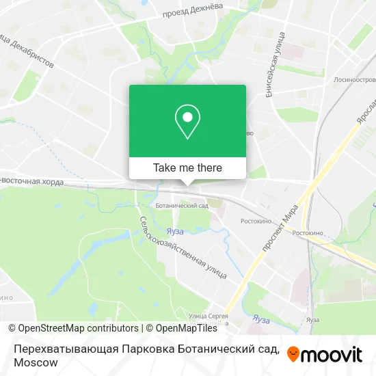 Перехватывающая Парковка Ботанический сад map