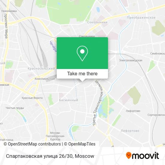 Спартаковская улица 26/30 map