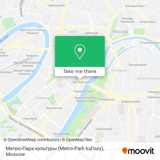 Метро-Парк культуры (Metro-Park kul'tury) map