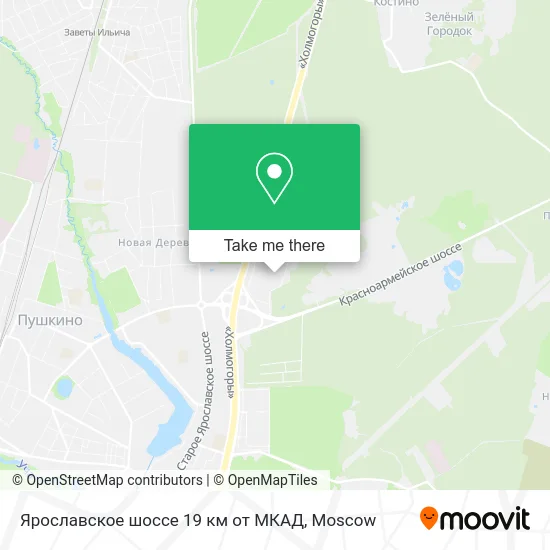 Ярославское шоссе 19 км от МКАД map