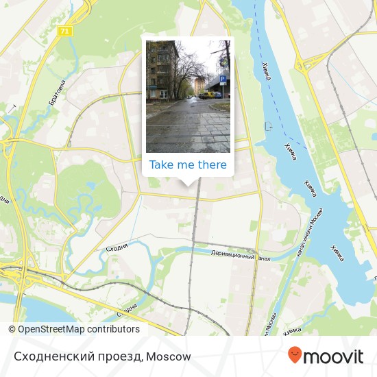 Сходненский проезд map