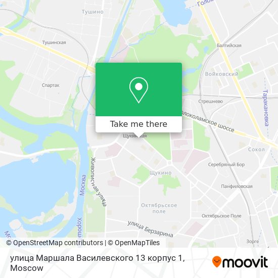 улица Маршала Василевского 13 корпус 1 map