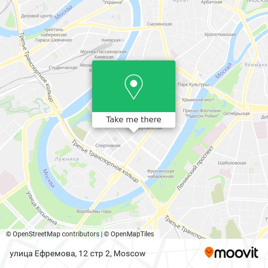 улица Ефремова, 12 стр 2 map