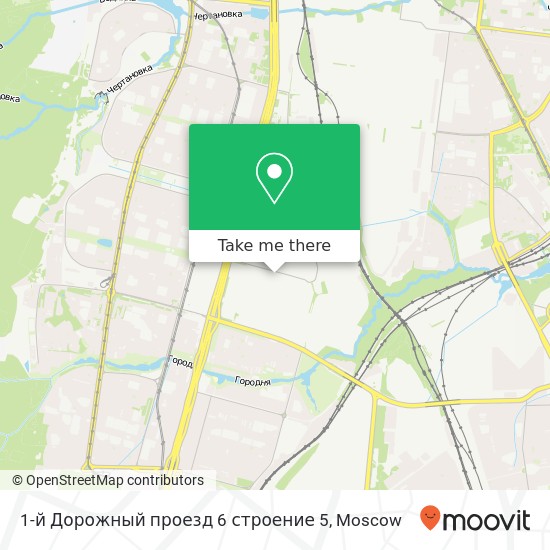 1-й Дорожный проезд 6 строение 5 map