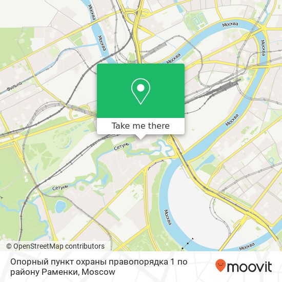 Опорный пункт охраны правопорядка 1 по району Раменки map