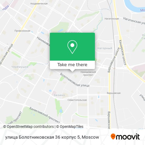 улица Болотниковская 36 корпус 5 map